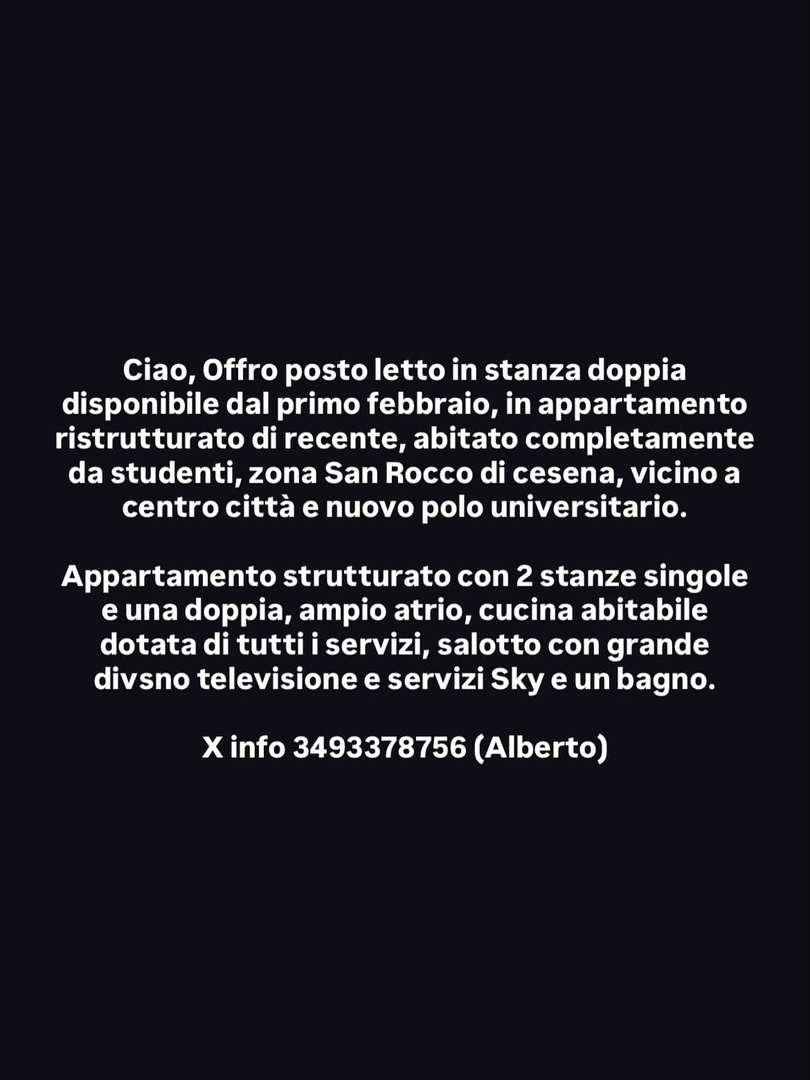 Post: #spotted #Cesena #affitto #cesenaspotted #affittocesena