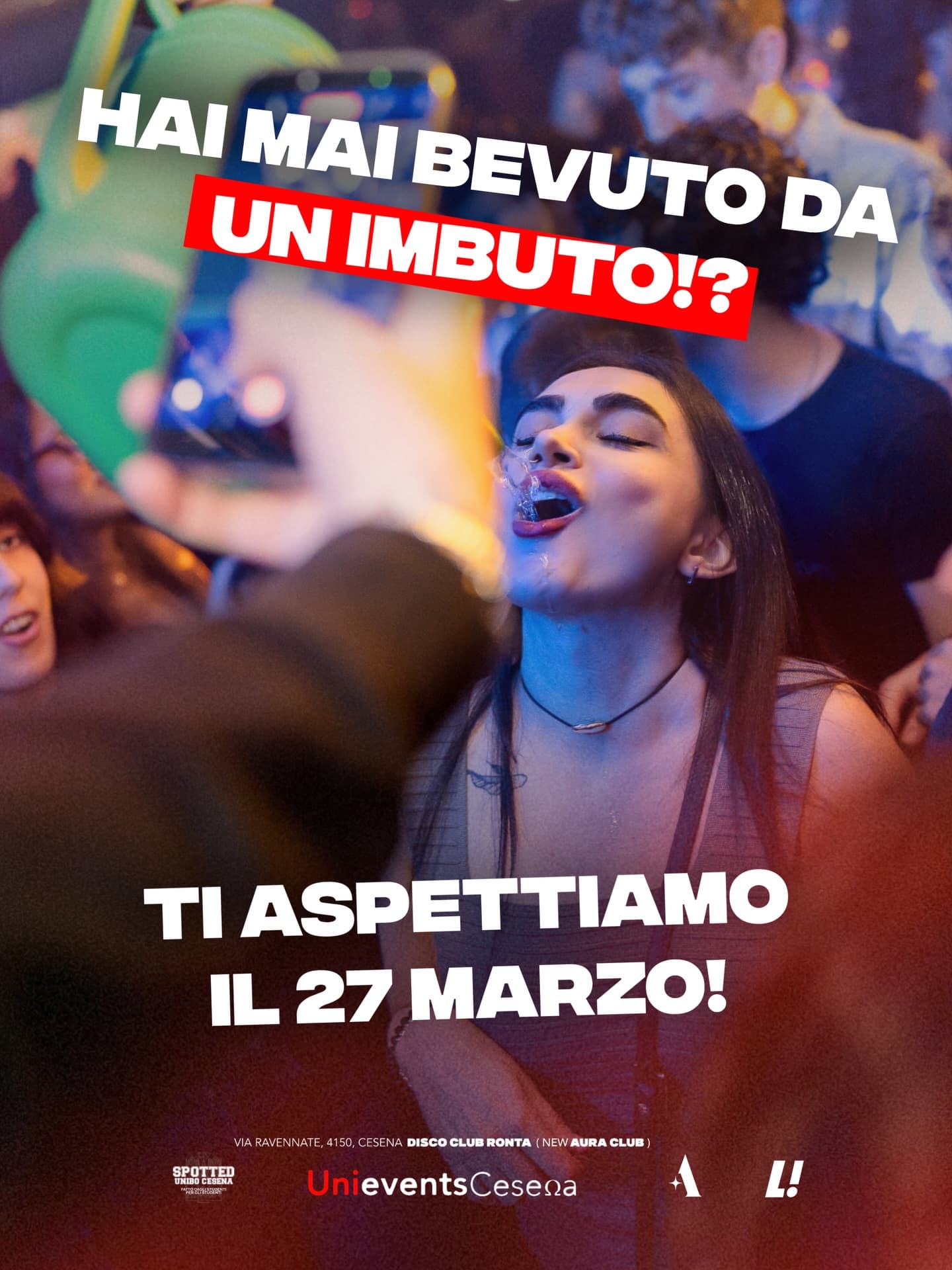 Post: Hai mai bevuto da un imbuto o un annaffiato? No?! Allora devi venire il 27 marzo alla festa universitaria più assurda di Cesena, @unievents.…