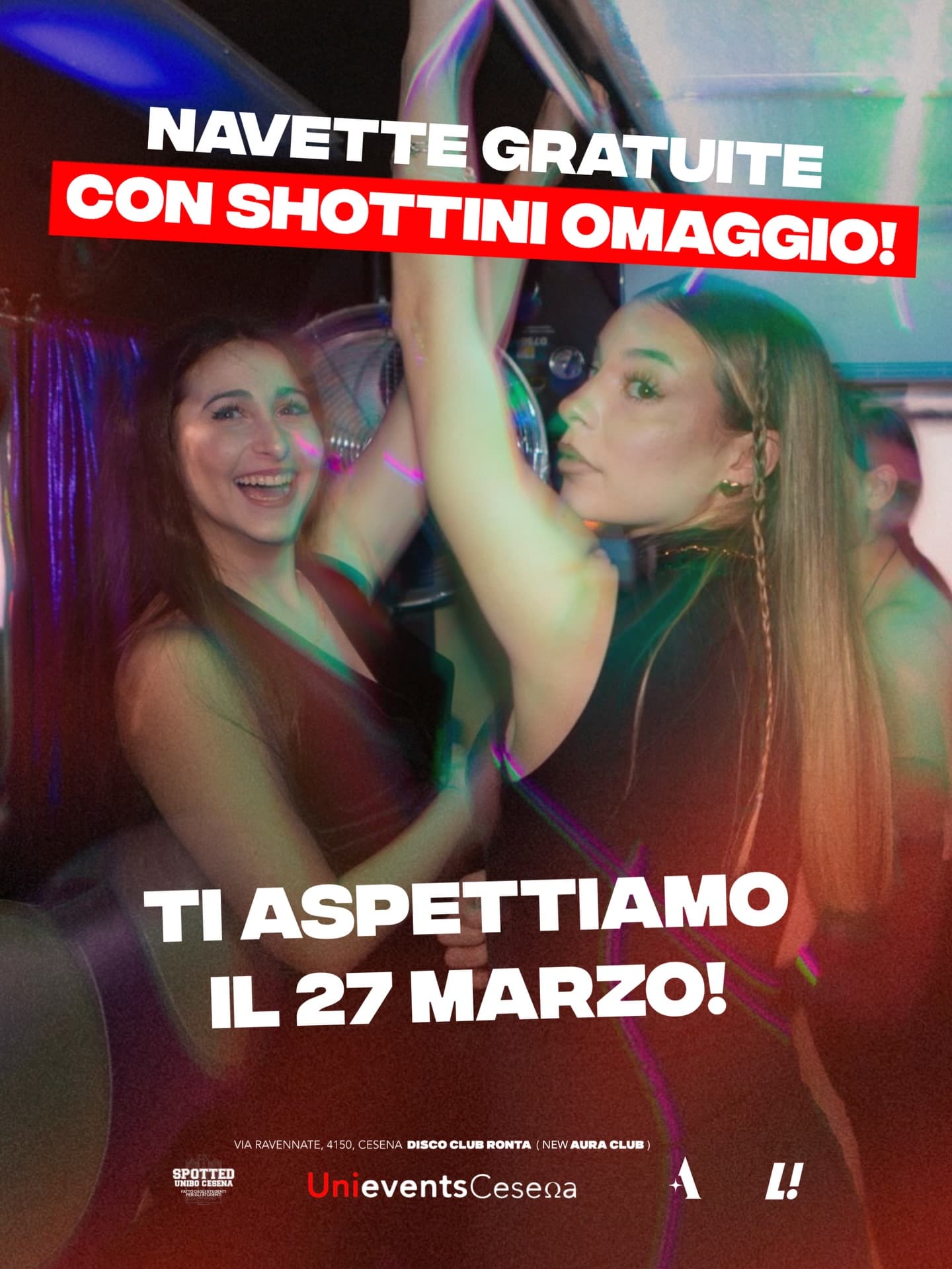 Post: Le navette per andata e ritorno saranno totalmente GRATUITE. Arrivati al campus noi e lo staff di @spotted_cesena_unibo vi aspetteremo con t…