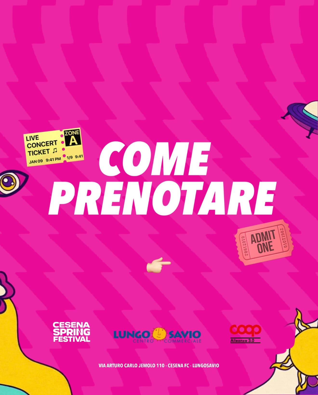 Post: 🔥 CESENA SPRING FESTIVAL 🔥🌸
🗓️ 8 MAGGIO 
🕒 15:00 – 00:00
📍 Tetto panoramico Lungosavio, Via Arturo Carlo Jemolo, 110, 47522, Cesena FC…