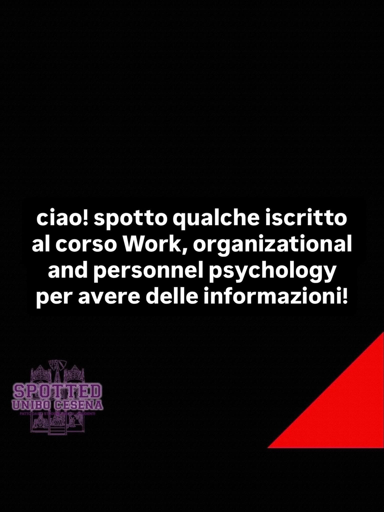 Post: #spotted #Cesena #unibo #cesenaspotted