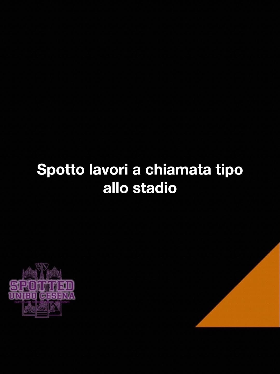 Post: Spotto lavori a chiamata tipo allo stadio

#spotted #Cesena #unibo #cesenaspotted